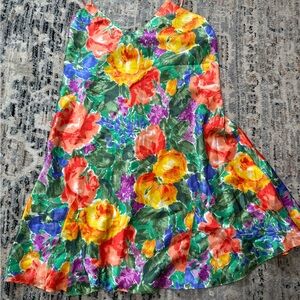 Vtg Victoria secret Gold Label Floral Slip dress Small